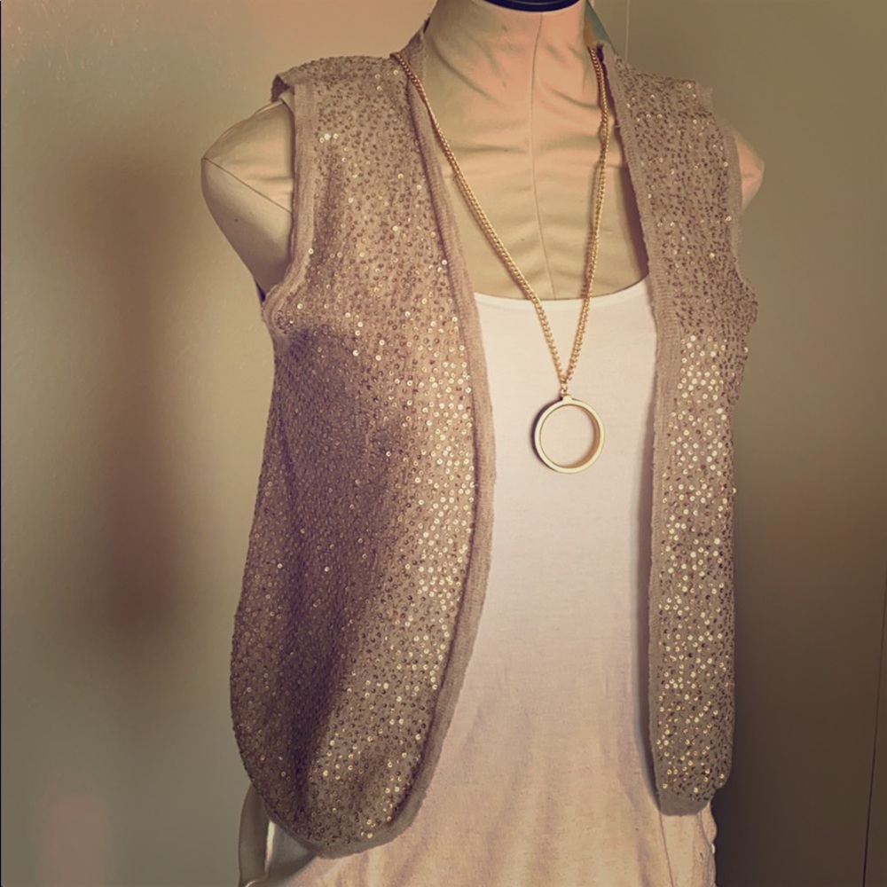 Zadig & Voltaire Deluxe Sequin Knit Vest